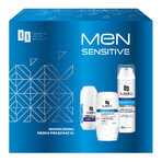 AA Men Sensitive Kit, Aftershave Balsam 100 ml + Antitranspirant Roll-on 50 ml + Rasierschaum 250 ml