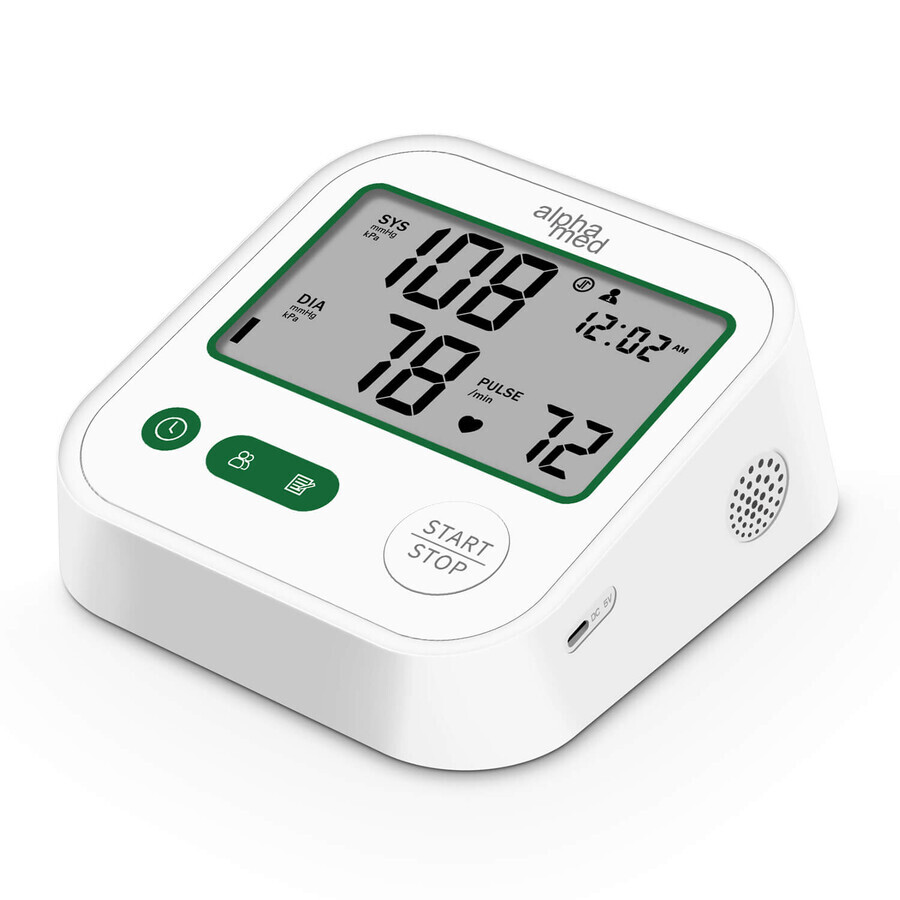 Alphamed Alpha Go F1701T, electronic blood pressure monitor