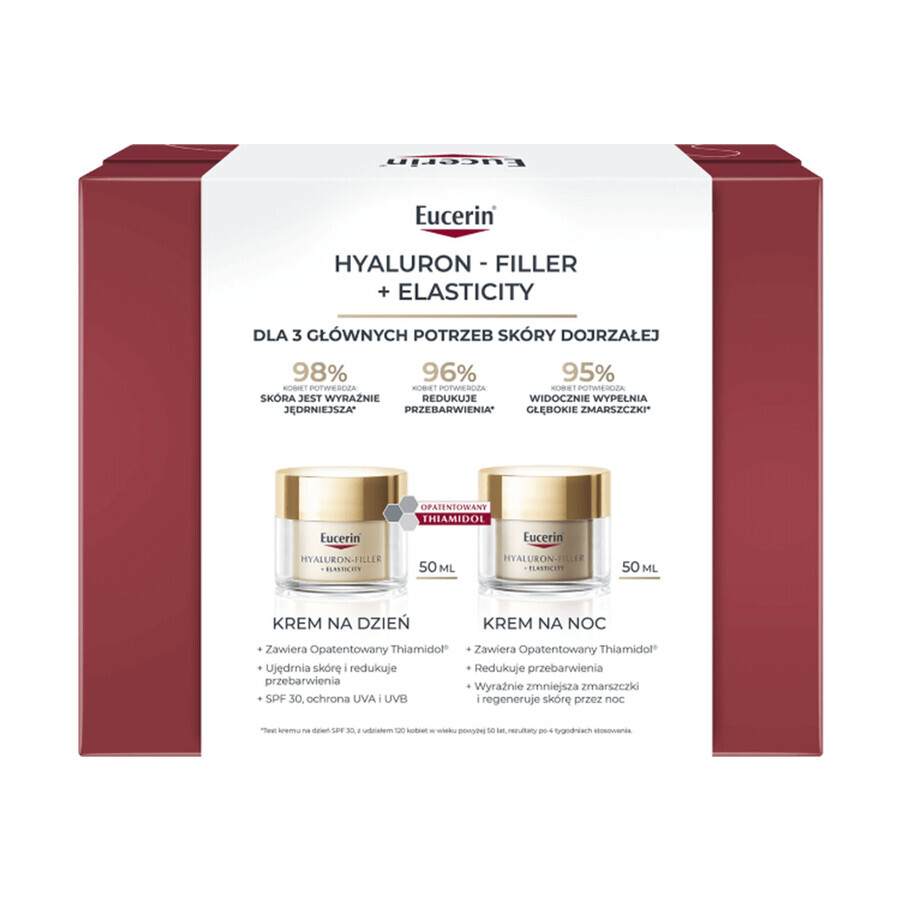 Eucerin Hyaluron-Filler + Elasticity set, crema de día 50 ml + crema de noche 50 ml