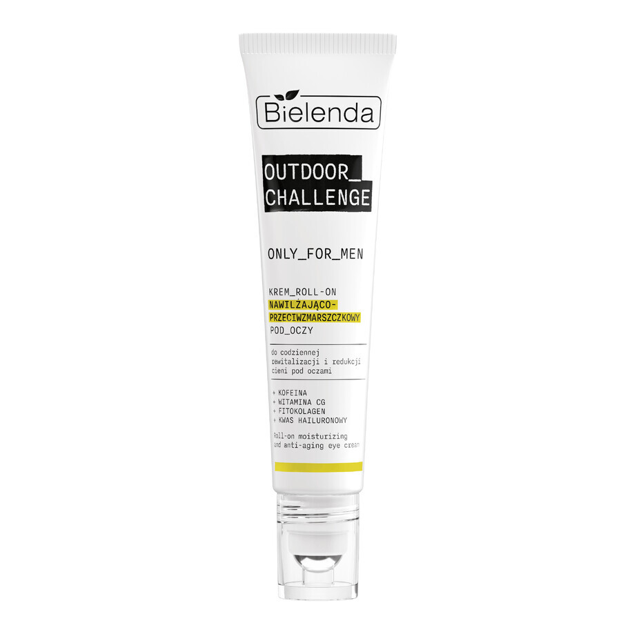 Bielenda Only for Men Outdoor Challenge crème hydratante et anti-rides pour les yeux, roll-on, 15 ml