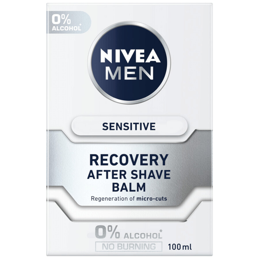 Kit Nivea Men Sensitve Recovery, Rasierschaum, 200 ml + Aftershave Balsam, 100 ml + Duschgel, 250 ml + Antitranspirant Roll-on, 50 ml