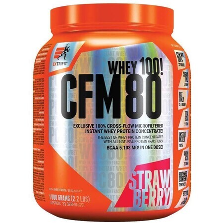 Extrifit CFM CFM Instant-Molke 80 Erdbeere 1000g