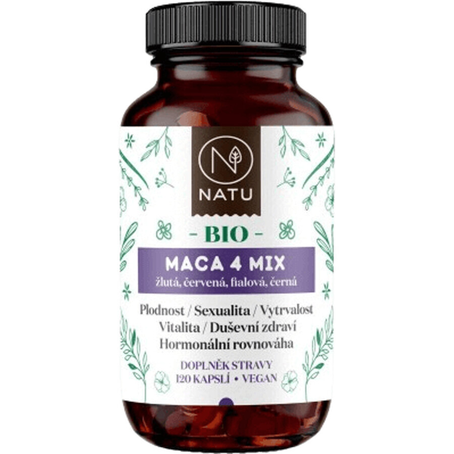 Natu Bio Maca 4 Mix 120 Kapseln