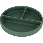 Petite&Mars Take&Match Misty Green 6m+ assiette à partager ronde en silicone