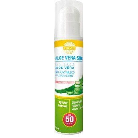 Topvet Aloe vera Sonnenschutzlotion SPF 50 200 ml