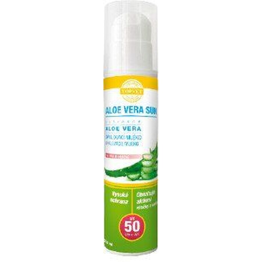 Topvet Aloe vera Sonnenschutzlotion SPF 50 200 ml