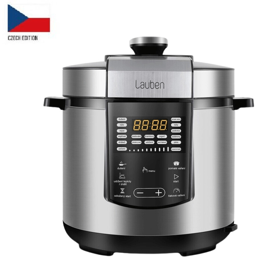 Lauben Multi Cooker 18SB Czech Edition Multifunktionaler Schnellkochtopf