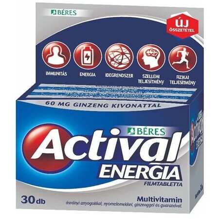 Béres Active Energy Ginseng + Guarangin 30 Hartkapseln