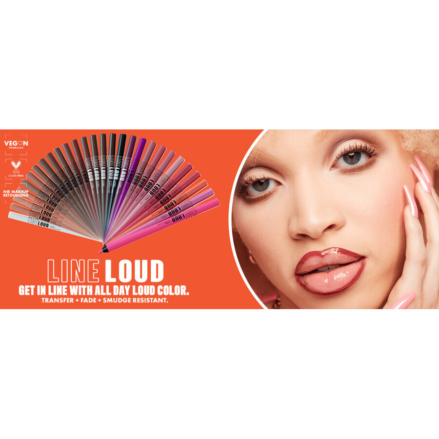 NYX Professional Makeup Line Loud Lip Pencil Lippenstift 31 Ten Out of Ten 1,2 g