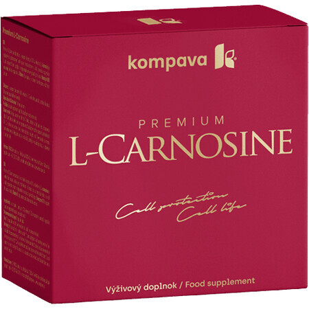 Kompava Premium L-Carnosine 60 cápsulas + regalo ACIDO FIT naranja 10pcs