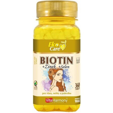 VitaHarmony Biotin 300 µg + Selen + Zink 360 Tabletten