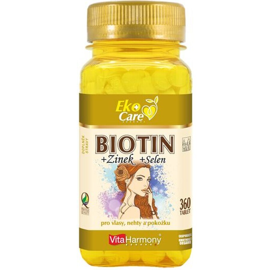 VitaHarmony Biotin 300 µg + Selen + Zink 360 Tabletten