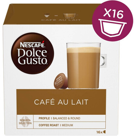 Nescafé Kapsel Dolce Gusto CafeAuLait 16 Kapseln