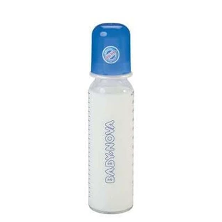 Glass feeding bottle, 250 ml, Baby Nova