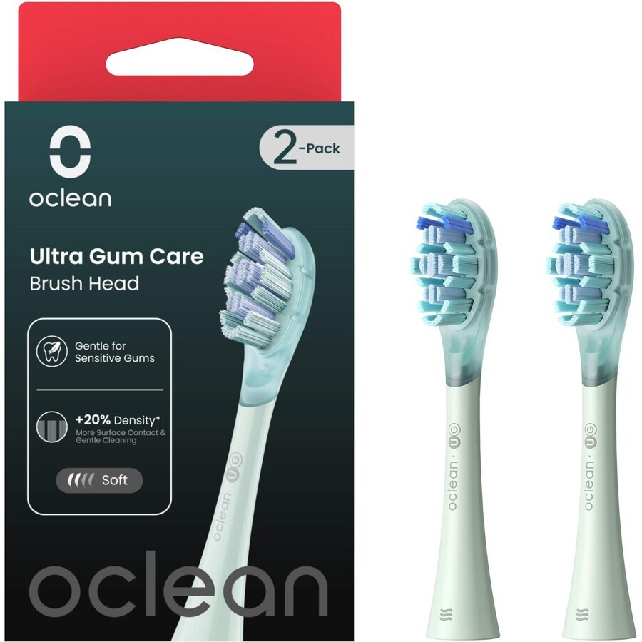 Ersatzkopf Oclean Ultra Gum Care, UG01 grün 2 Stück