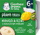 Gerber Bio 100% pflanzliches Mango-Kiwi-Dessert mit Kokosmilch 4 x 90 g