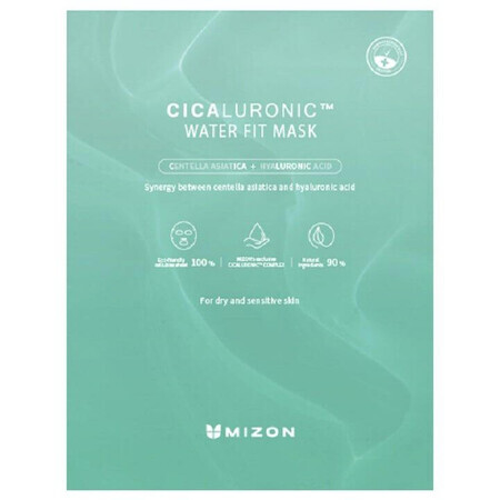 Mizon Cicaluronic Cicaluronic Water Fit Mask - Beruhigende vegane Maske 24 g