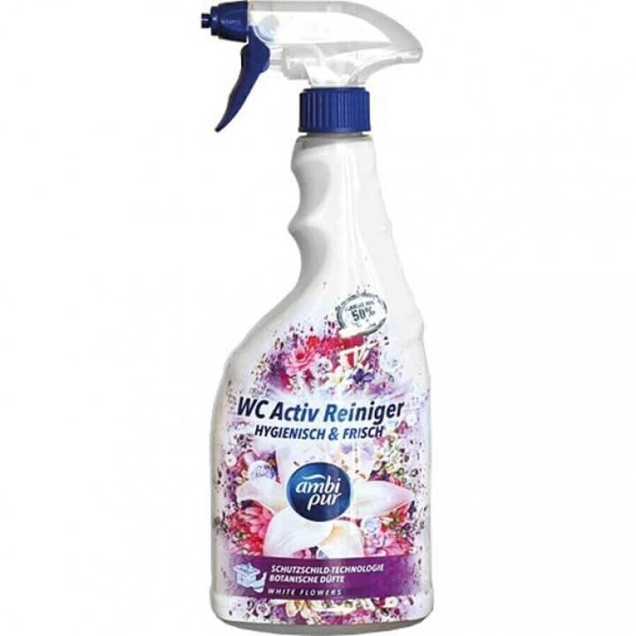 Ambipur Toiletten-Aktiv-Spray Weiße Blumen 750 ml