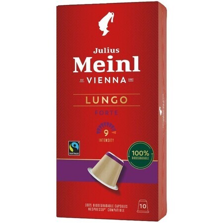 Julius Meinl Kompostierbare Kapsel Lungo Forte 10 Kapseln