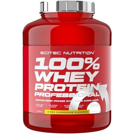 SciTec Nutrition 100% proteine del siero di latte Professional lemon cheesecake 2350 g