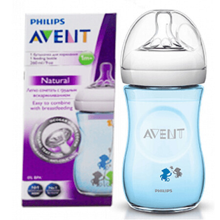 Biberon Natural, 260ml, +1una, SCF621/17, Philips Avent