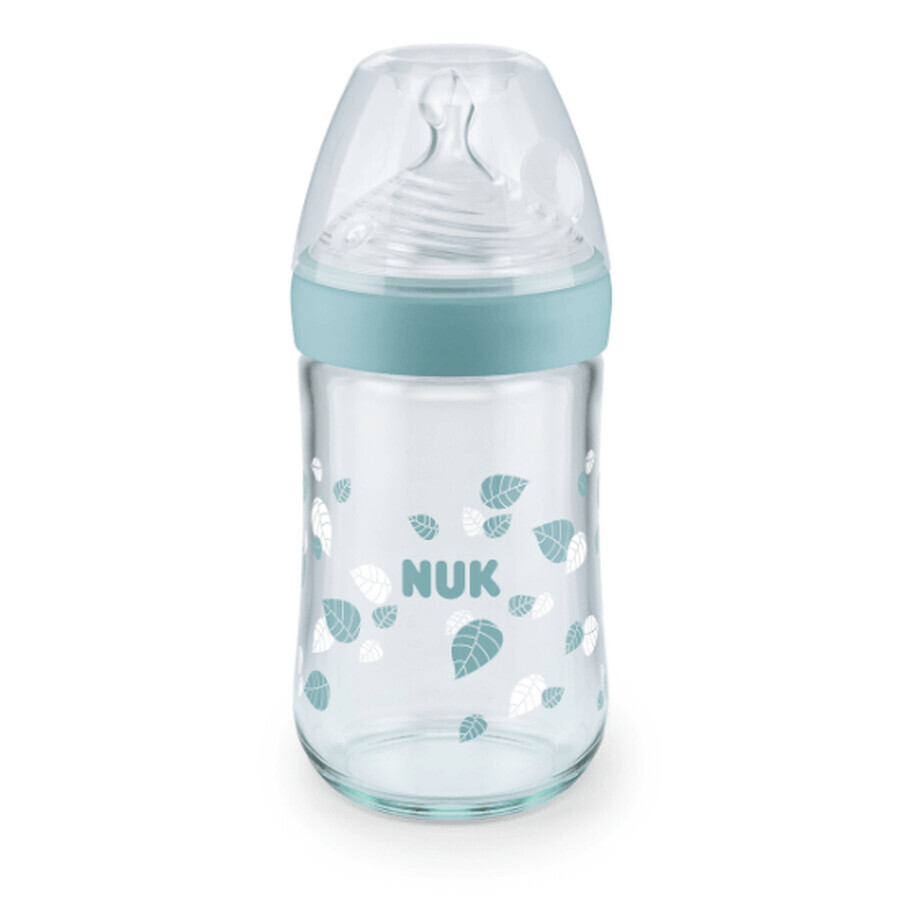 Biberon Nature Sense Sticla, 0-6luni, 240ml, Nuk