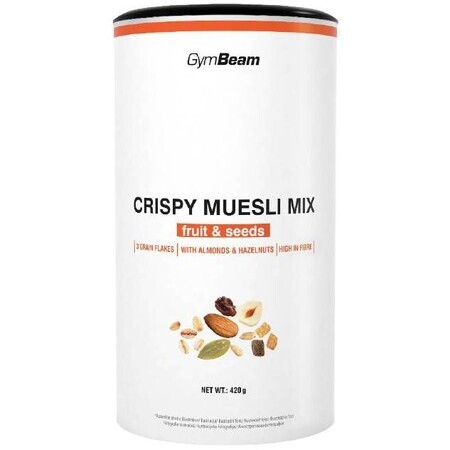 GymBeam Knuspermüsli-Mix Früchte und Samen 420 g