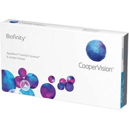 Kontaktlinsen Biofinity +8,00 Dioptrien 6 Stück