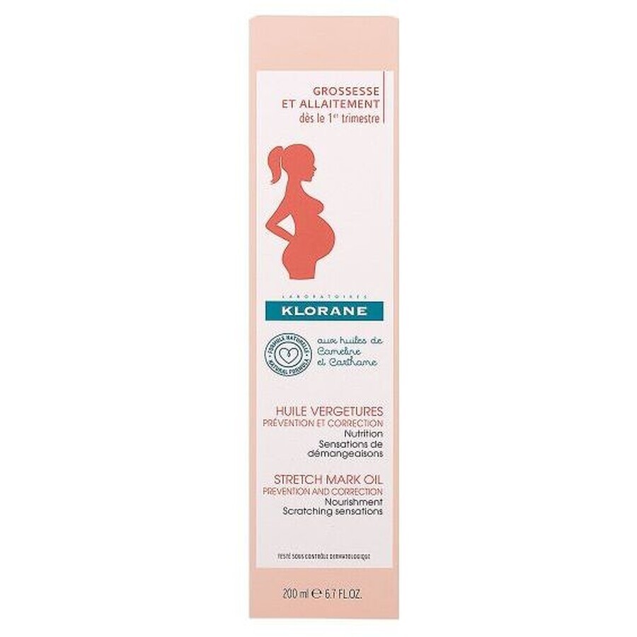 Klorane Maman Huile Stretch Marks Dehnungsstreifen Öl 200 ml