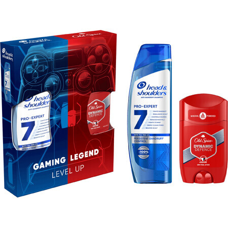 Set Head & Shoulders Gaming Legend Head & Shoulders 7v1 ProExpert 250 ml Shampoo + Old Spice Dynamic Defence 65 ml Deodorant