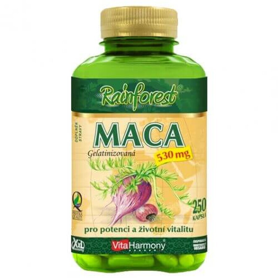 VitaHarmony Maca XXL Wirtschaft 530mg 250 Kapseln