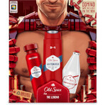 Old Spice Ironman pour hommes : set comprenant un déodorant en spray, un gel douche et un après-rasage Whitewater au parfum frais.