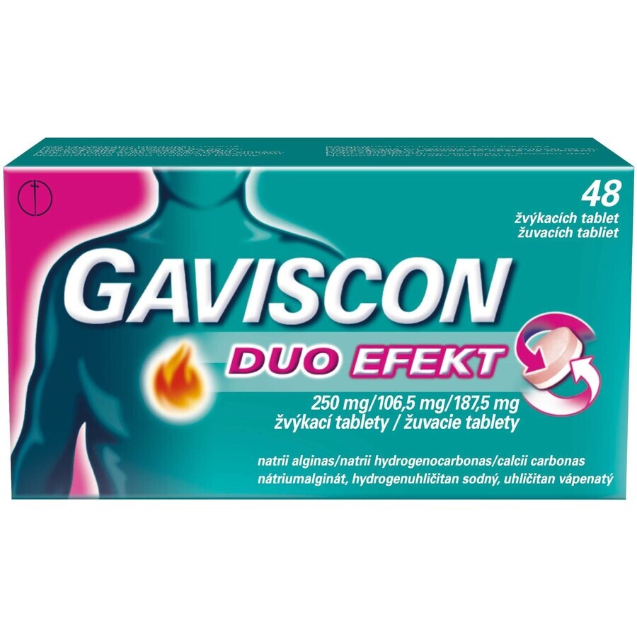 Gaviscon Duo Effect Kautabletten 48 Stück