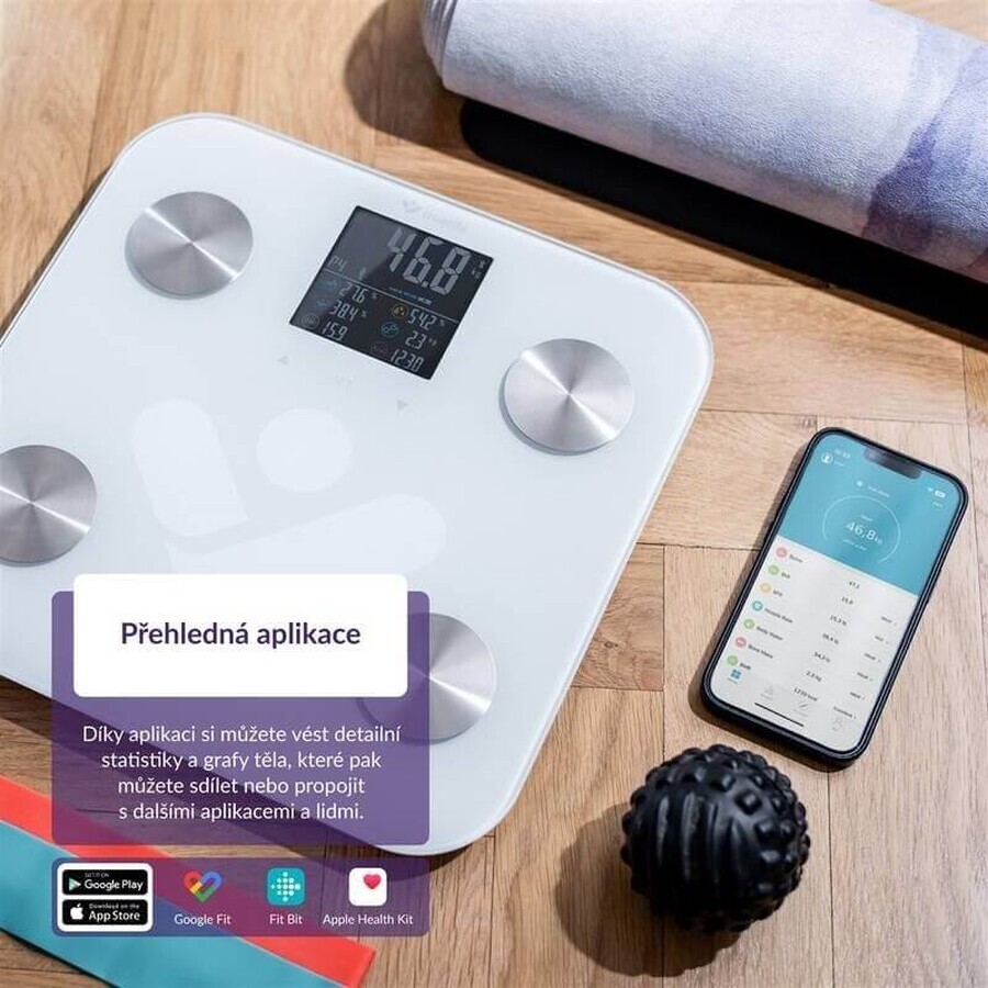 TrueLife FitScale W6 BT Bluetooth Personenwaage