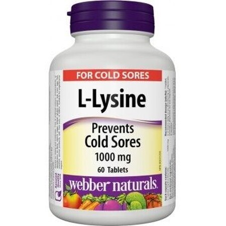 Webber Naturals L - Lysin 1000 mg 60 Tabletten