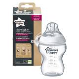 Closer to Nature PP-Flasche mit Silikonsauger, 260 ml, +0 Monate, Tommee Tippee