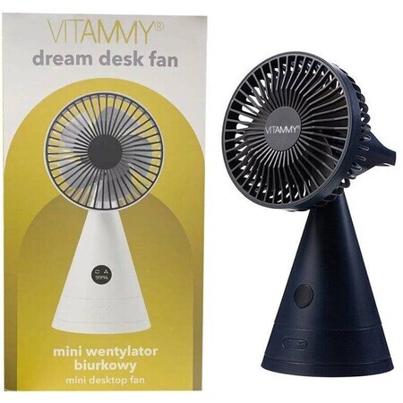 Tischventilator Vitammy Dream, Mini USB Tischventilator, schwarz