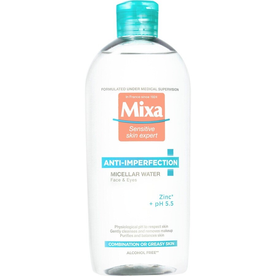 Mixa Anti-Imperfection micellar water for sensitive combination to oily skin, 400 ml