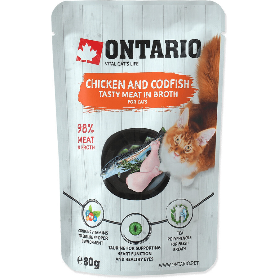 Ontario Huhn und Kabeljau in Brühe 80 g