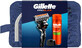 Reiseset Gillette ProGlide Rasierapparat + Fusion 200 ml Rasiergel + St&#228;nder