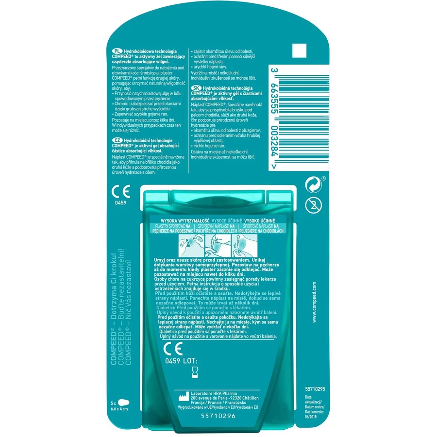 Compeed Parche para ampollas en los pies 5 unidades