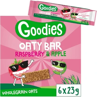 Goodies Oat bars with raspberries and apple 6 x 23 g