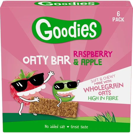 Goodies Haferriegel mit Himbeeren und Apfel 6 x 23 g