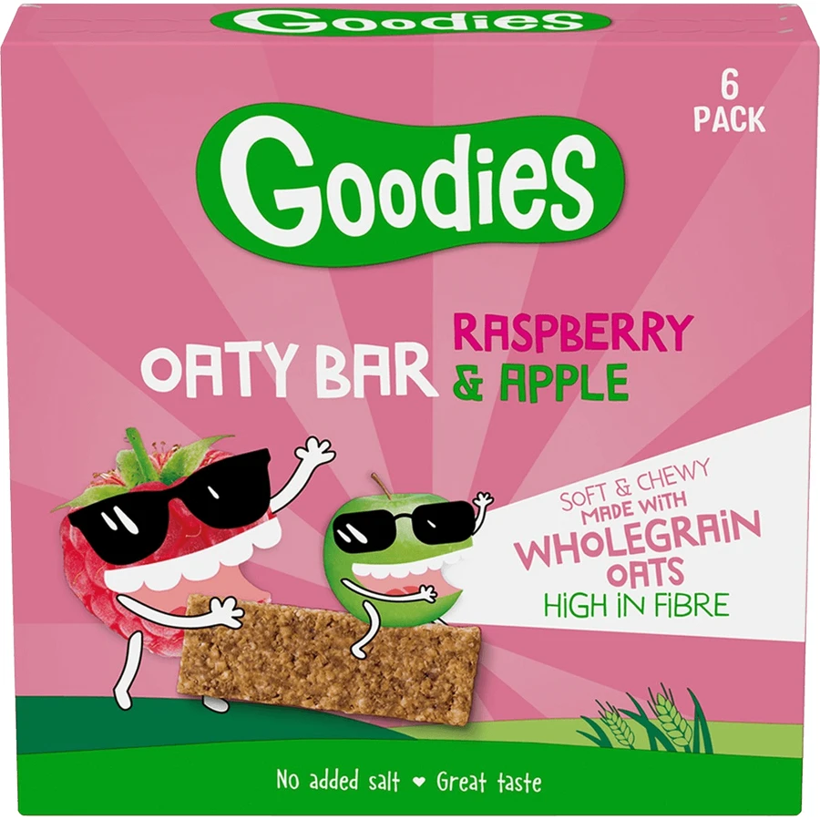 Goodies Haferriegel mit Himbeeren und Apfel 6 x 23 g