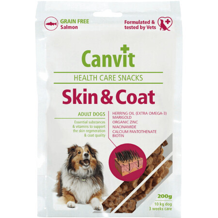 Canvit Snacks Skin&Coat für Hunde 200 g