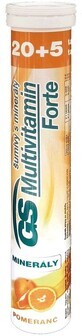 GS Multivitamin Forte Brausetabletten mit Mineralien orange 25 Brausetabletten