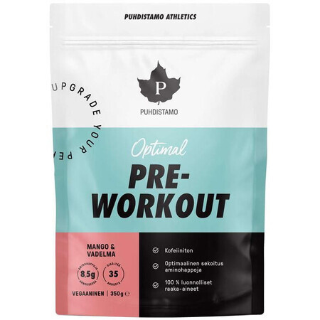 Puhdistamo Pre-Workout koffeinfrei Mango-Erdbeere 350 g