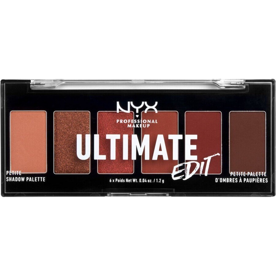 NYX Professional Makeup Ultimate Edit Petite Shadow - Lidschatten, warm neutral 7,2 g