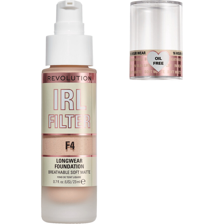 Revolution IRL Filter Filter Longwear Foundation F4, makeup 23 ml