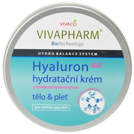 Vivapharm Feuchtigkeitsspendende Haut- und Körpercreme mit Hyaluronsäure 200 ml